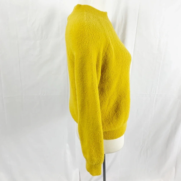 💛Magaschoni Mustard Yellow Textured Knit Sweater – Women’s Small💛 - Picture 3 of 6
